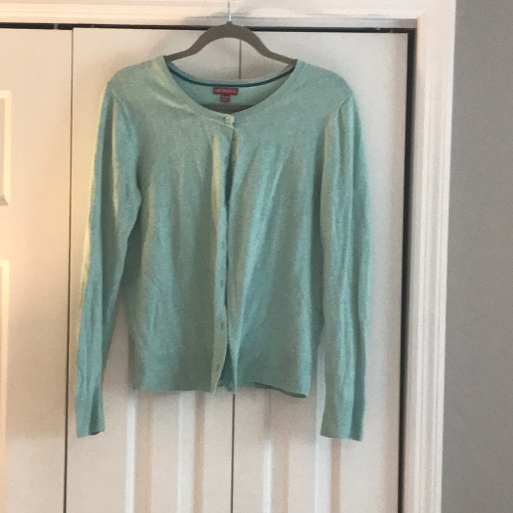 Mint colored cardigan